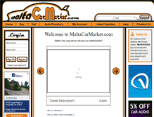 Tablet Screenshot of maltacarmarket.com